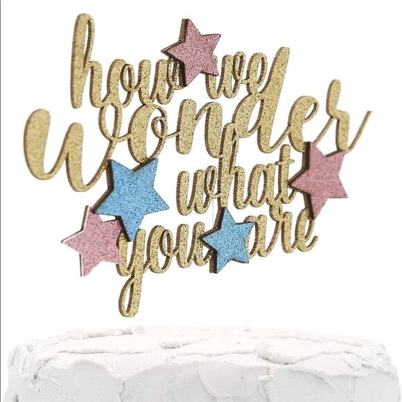 Brand New NWT Cake Topper Baby Gender Reveal - Picture 1 of 10